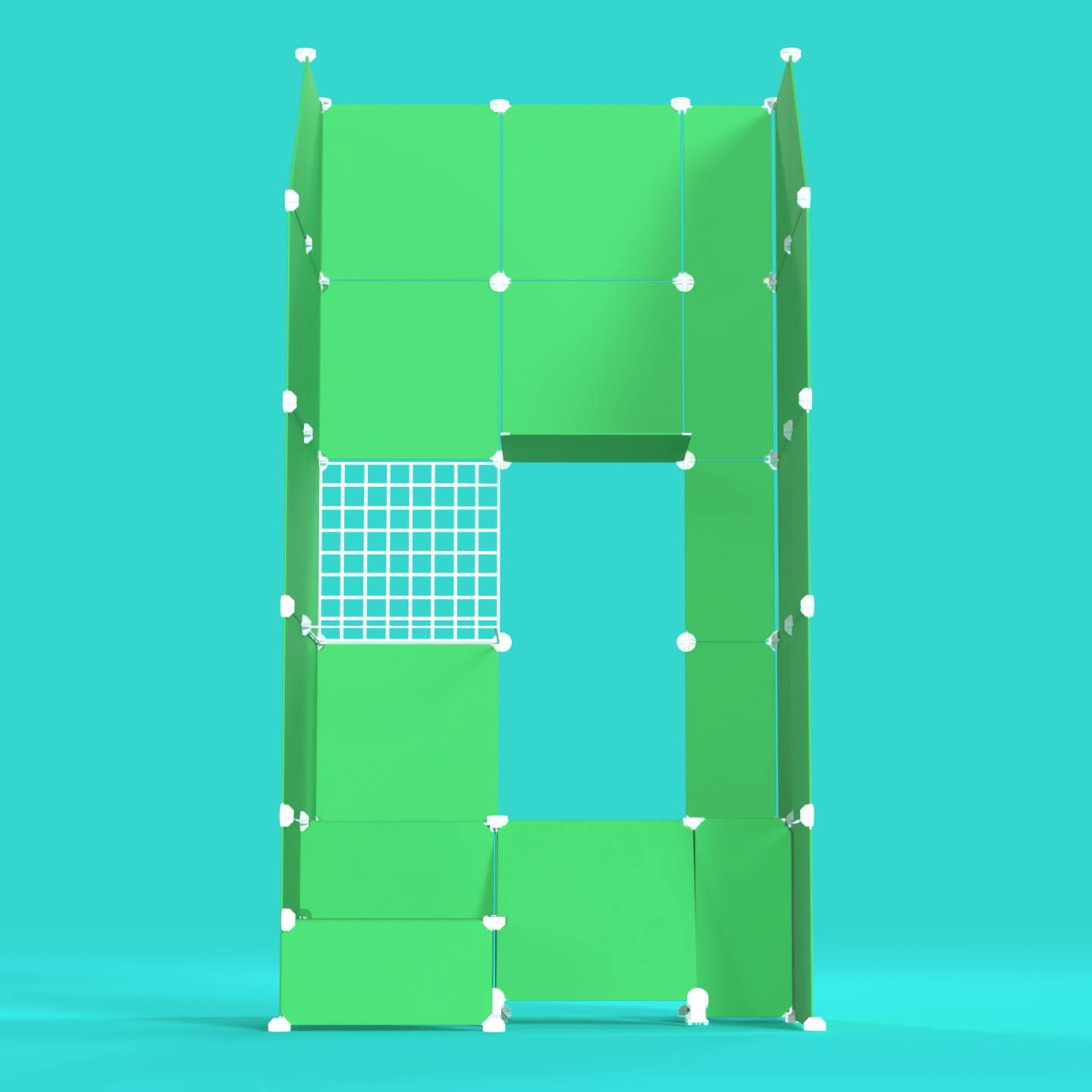 BOOF Gallery (Half) - Frosted Emerald Green - Artistbooths
