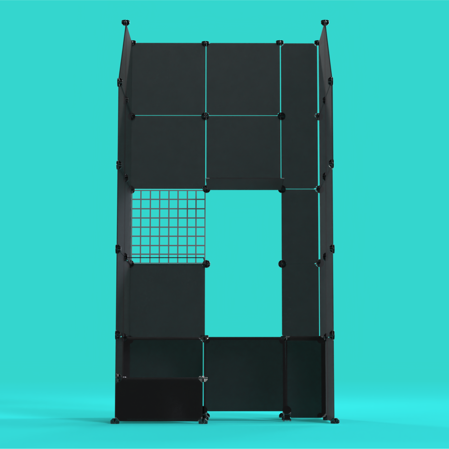 BOOF Gallery (Half) - Frosted Fully Black - Artistbooths