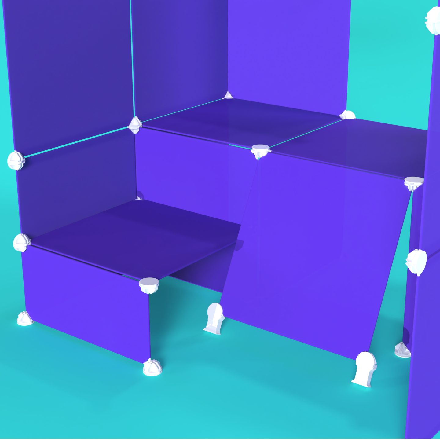 BOOF Gallery (Half) - Frosted Indigo Purple - Artistbooths