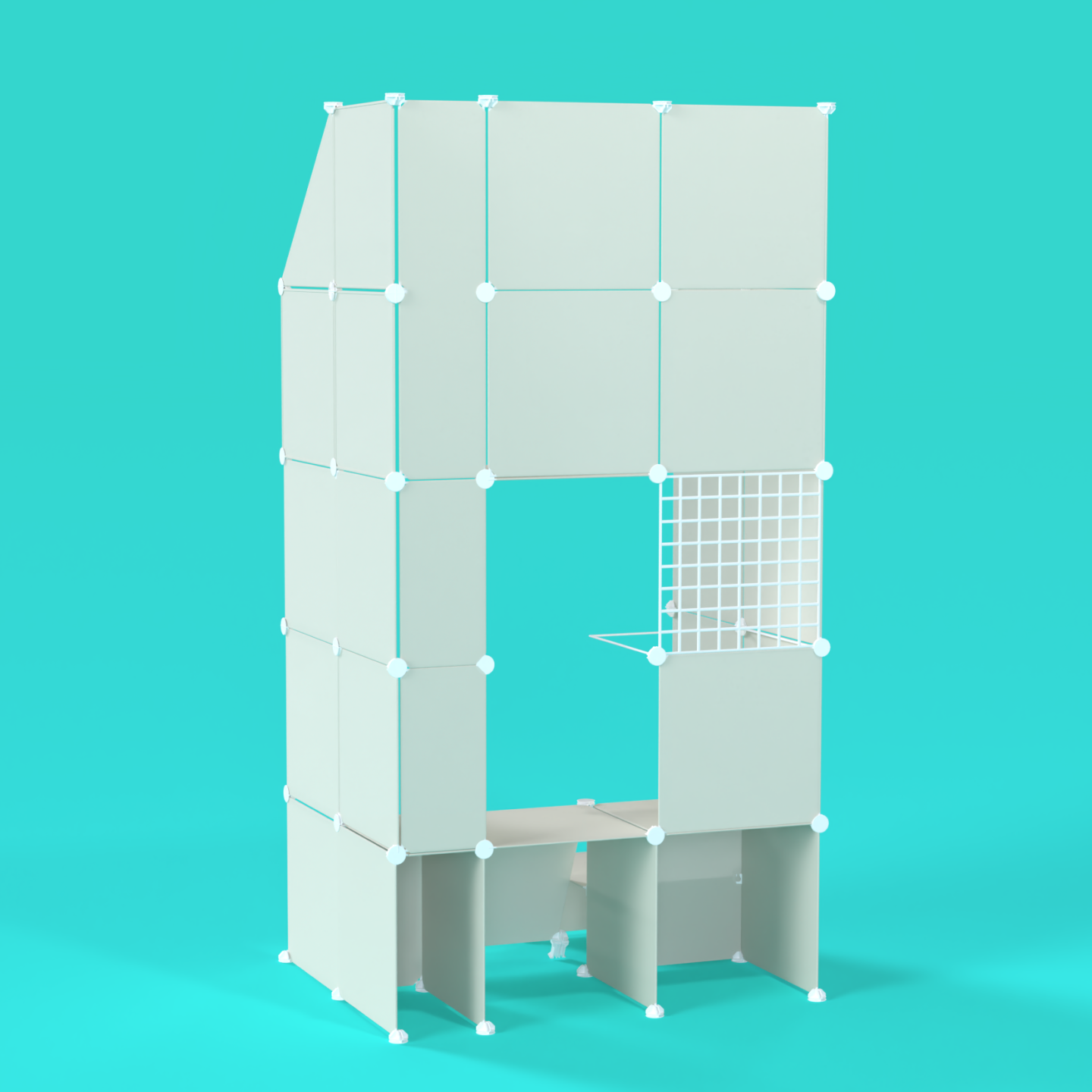 BOOF Gallery (Half) - Frosted Ivory White - Artistbooths