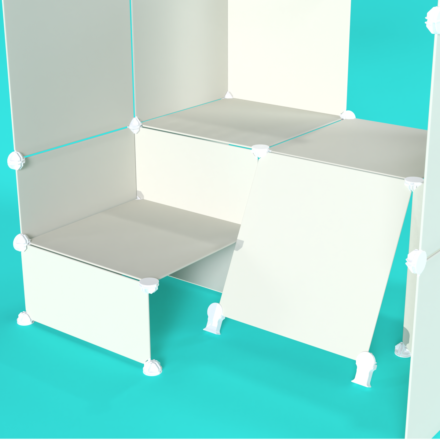 BOOF Gallery (Half) - Frosted Ivory White - Artistbooths