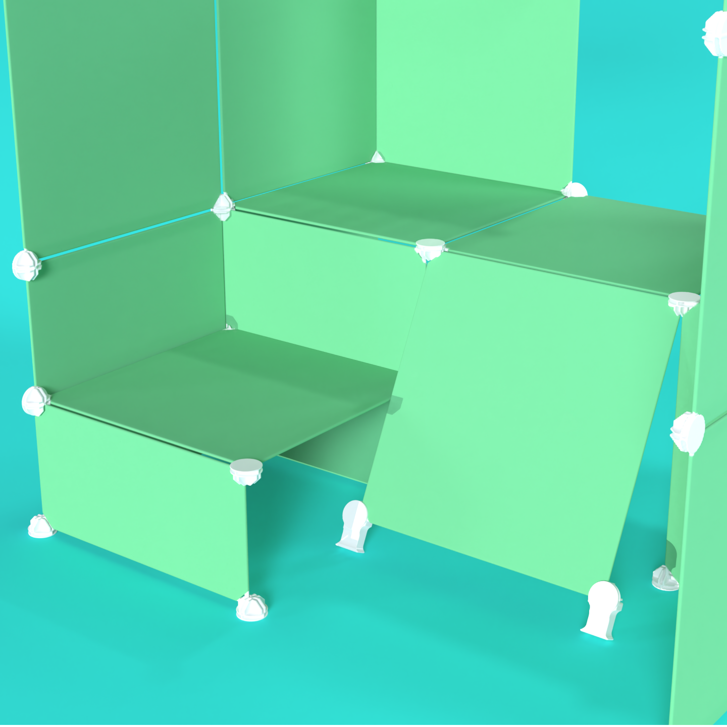 BOOF Gallery (Half) - Frosted Mint Green - Artistbooths