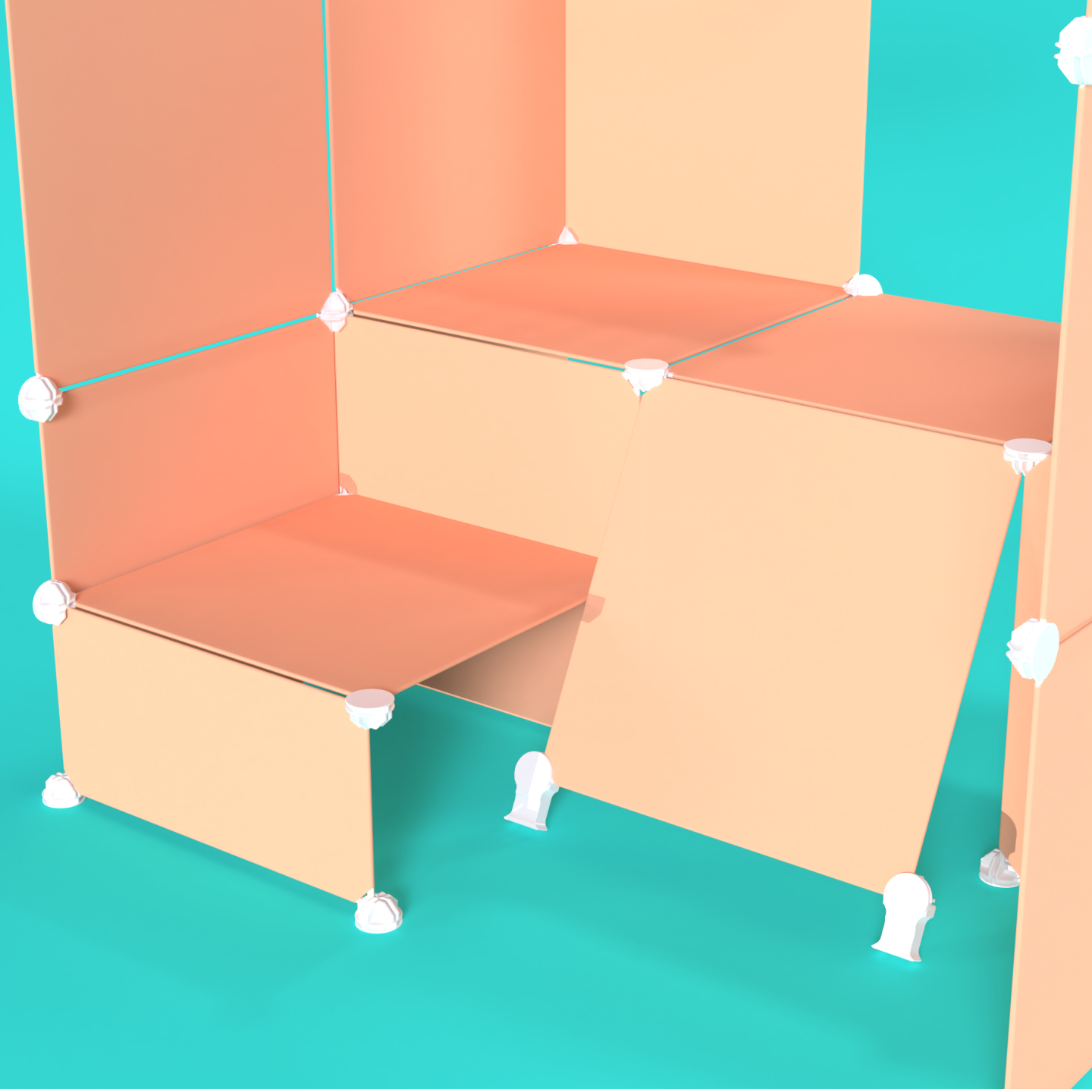 BOOF Gallery (Half) - Frosted Peachy Orange - Artistbooths