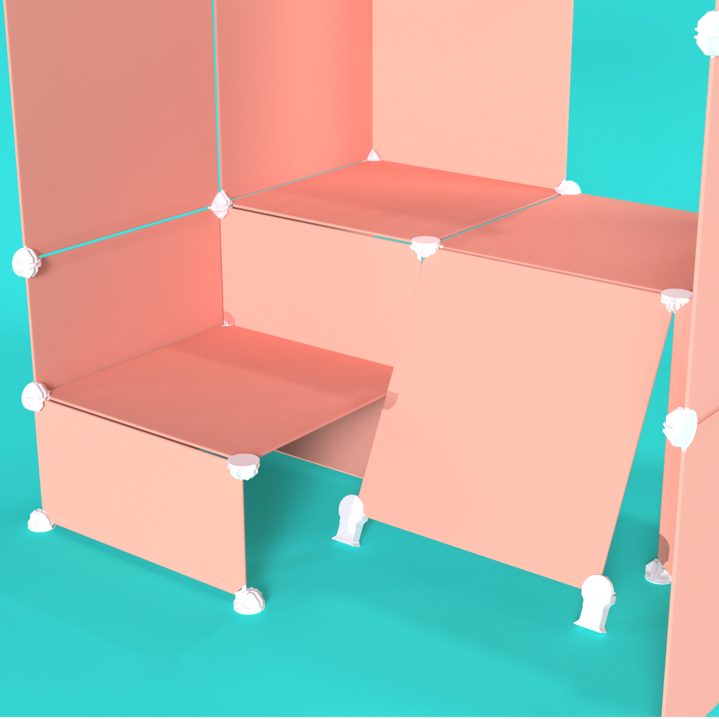 BOOF Gallery (Half) - Frosted Salmon Pink - Artistbooths
