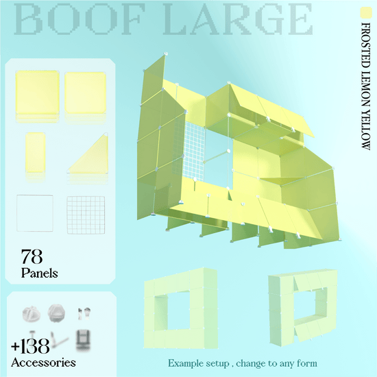 BOOF Large - Modular Cube Artist Table Setup Kit