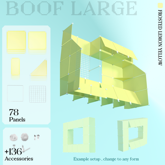 BOOF Large - Modular Cube Artist Table Setup Kit