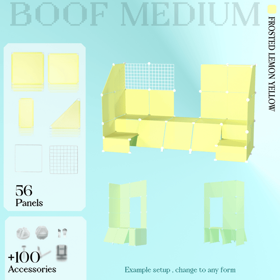 BOOF Medium - Modular Cube Artist Table Setup Kit