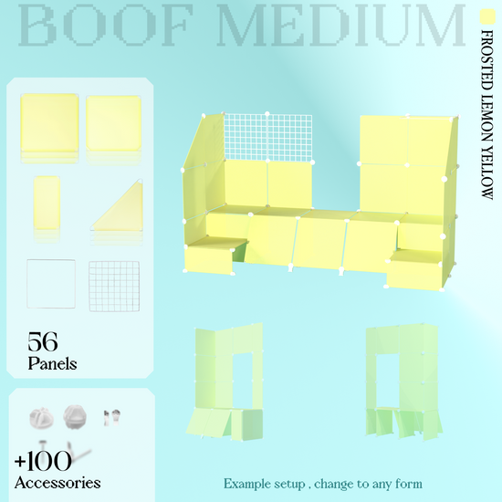 BOOF Medium - Modular Cube Artist Table Setup Kit