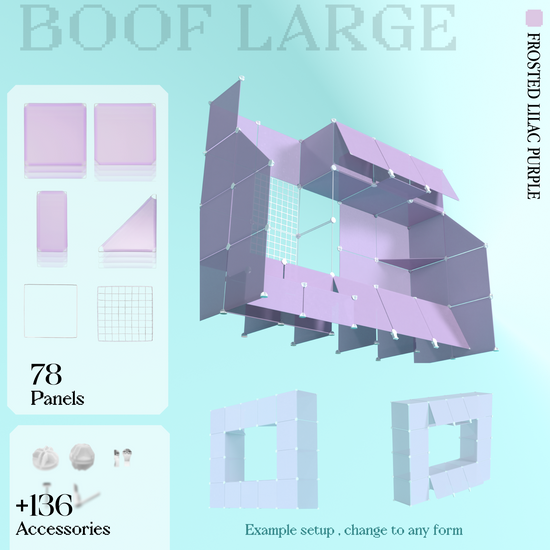 BOOF Large - Modular Cube Artist Table Setup Kit
