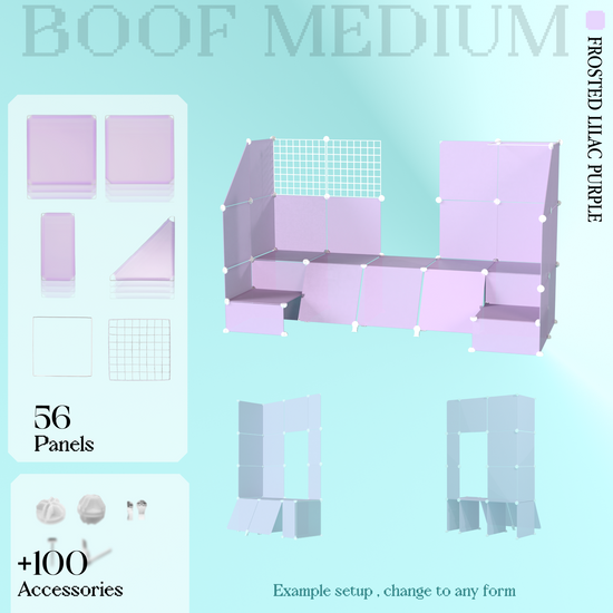 BOOF Medium - Modular Cube Artist Table Setup Kit