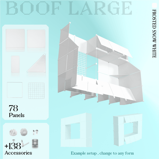 BOOF Large - Modular Cube Artist Table Setup Kit