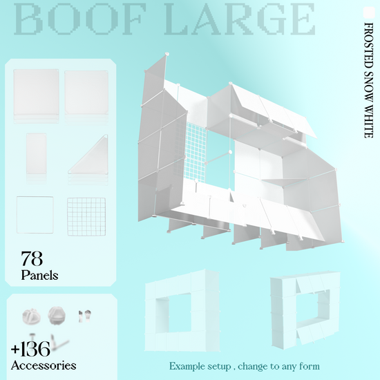 BOOF Large - Modular Cube Artist Table Setup Kit