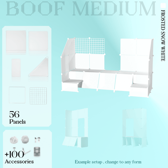 BOOF Medium - Modular Cube Artist Table Setup Kit