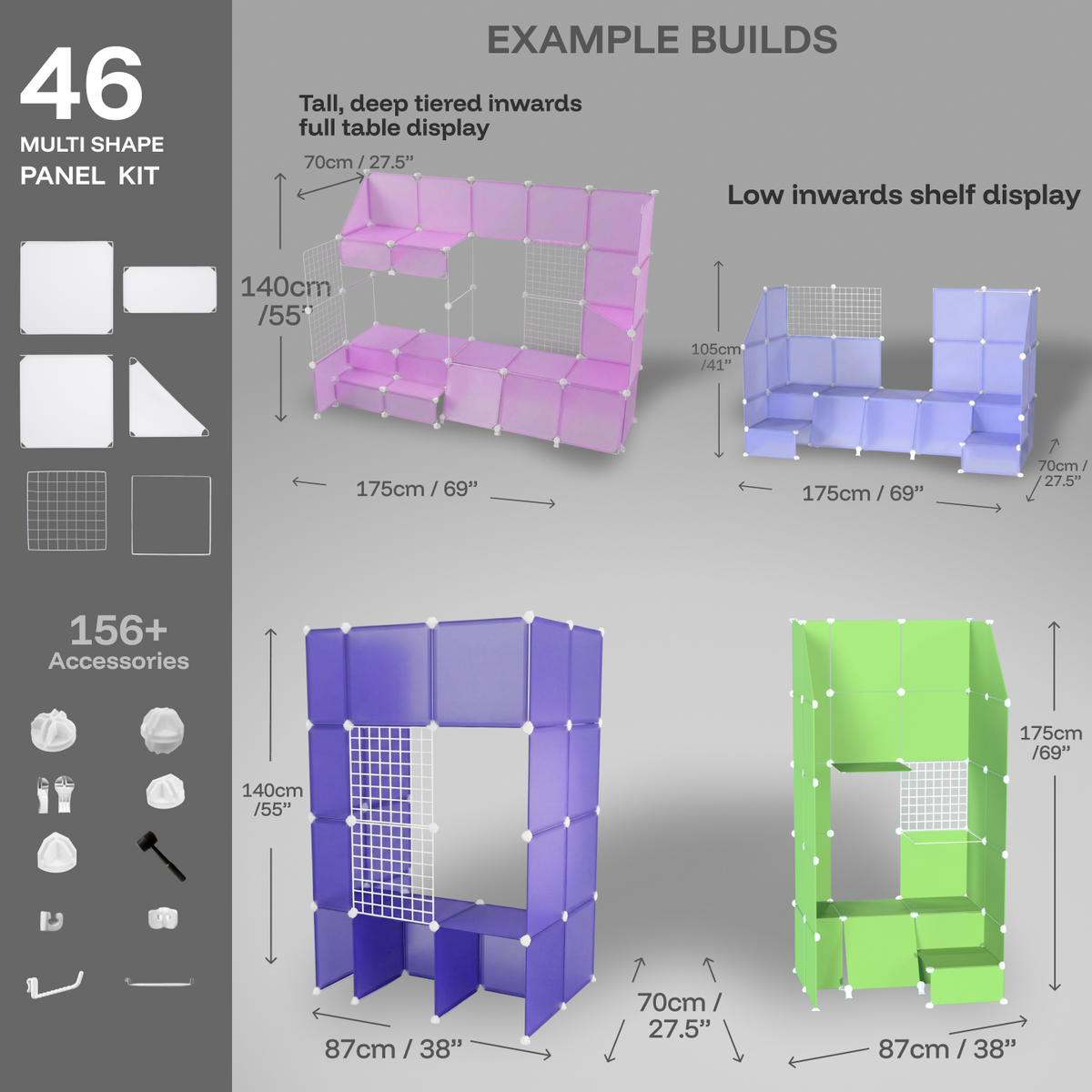 Shapeshift Kit build size guide