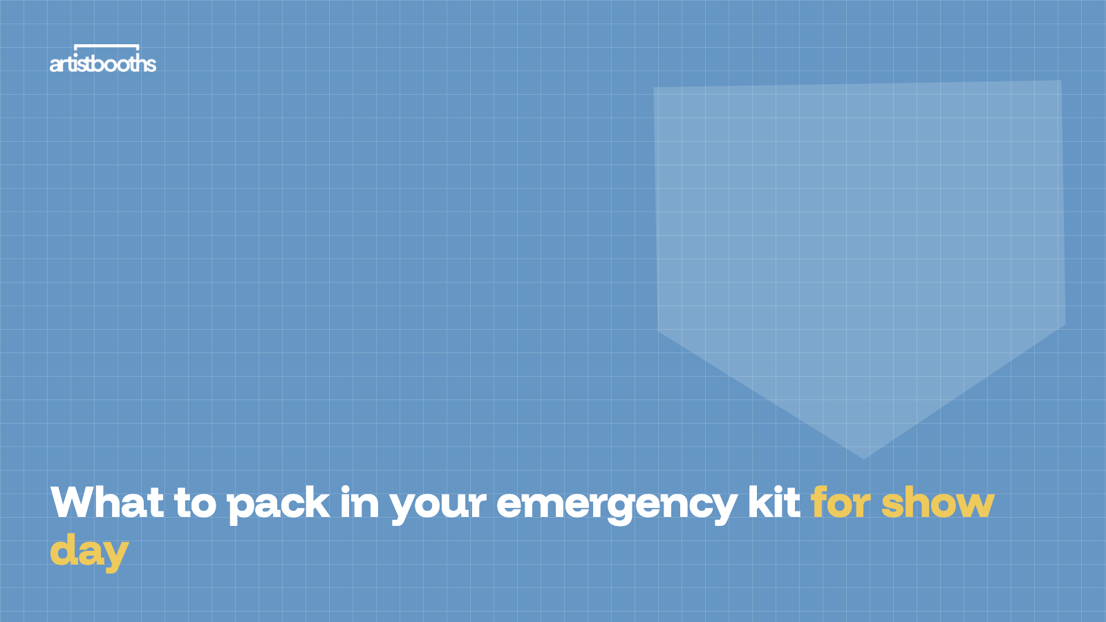 What to pack in your emergency kit for show day