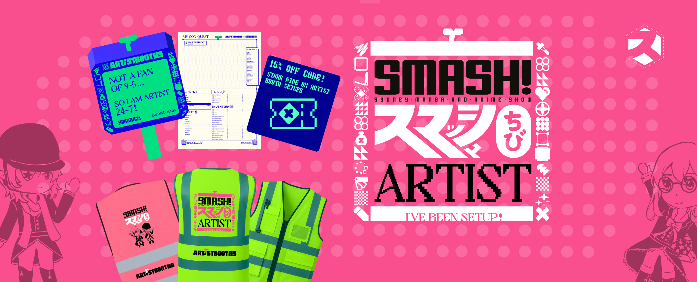 Artistbooths x SMASH! A collab for budding artists.