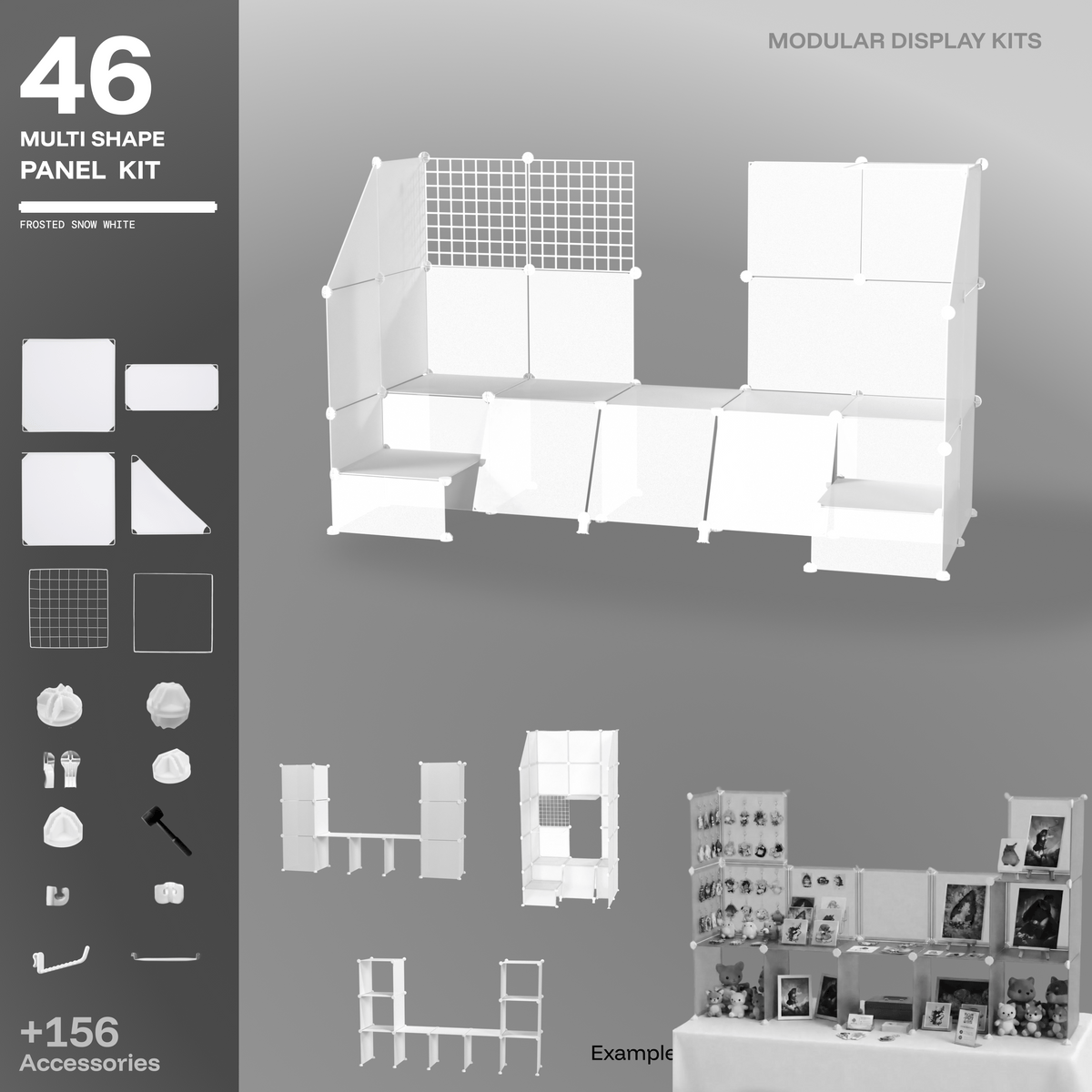 Frosted Ivory White, Shapeshift Lite display kit
