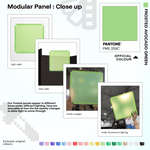 Shapeshift Base 46 Frosted Avocado Green (PMS 359C) modular panels shown in real life