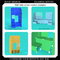 BOOF Medium - Modular cube Artist table setup