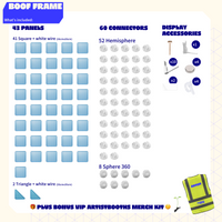Premium artist display kit for exhibiting art and merchandise