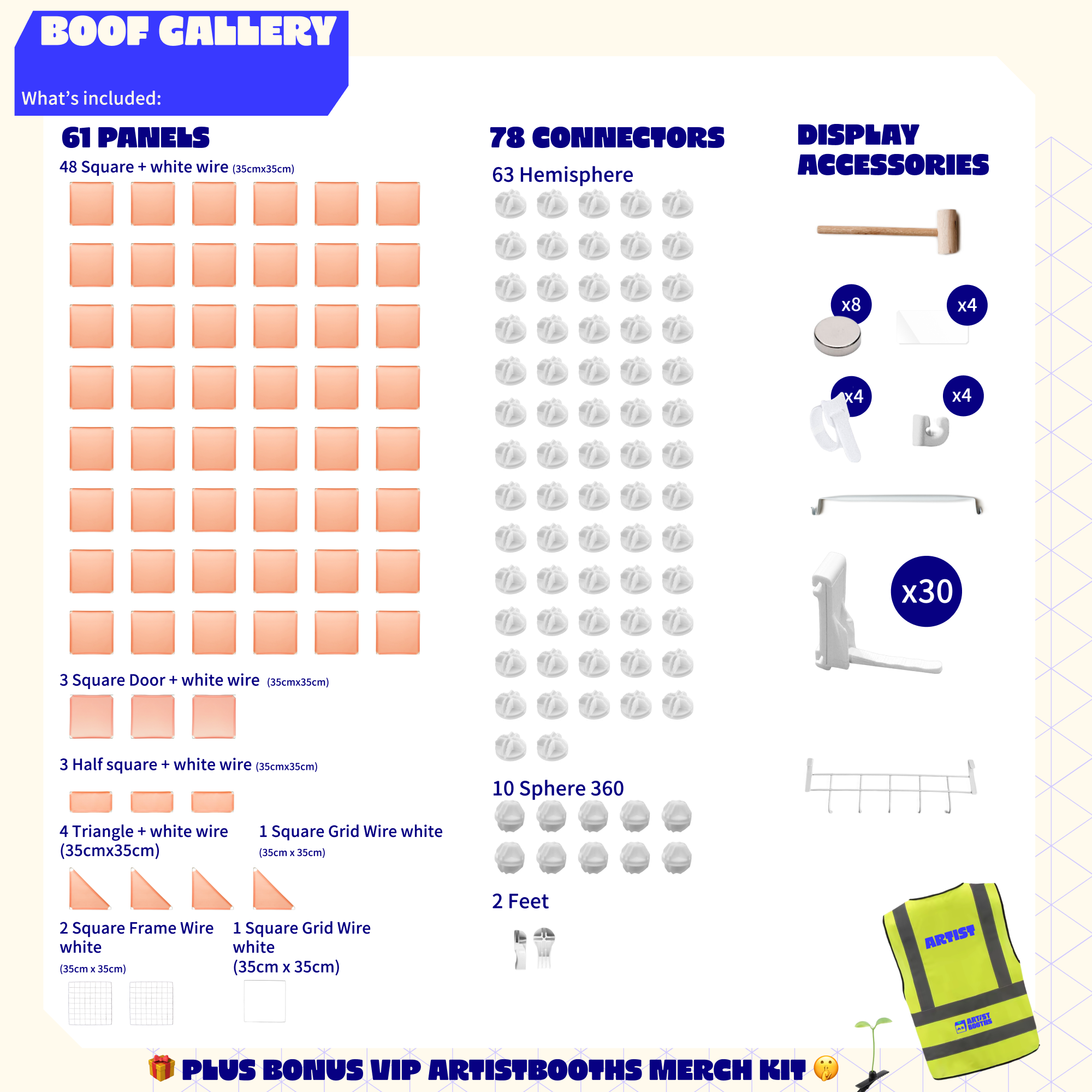 BOOF Gallery - Frosted Peachy Orange - Artistbooths