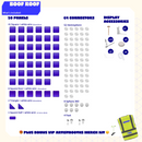 Exhibitor booth solution for trade shows and conventions, featuring modular wire grid panels, reusable connectors, and customizable display options for conventions