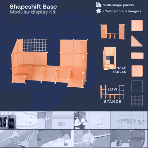 Apricot Modular Artist Alley Display Booth Kit with Panels and Connectors