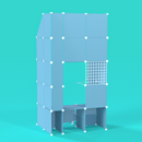 BOOF gallery (Half) - Frosted Blue Sky - Artistbooths