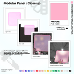 Shapeshift Base 46 Frosted Watermelon Pink (PMS 210 C) modular panels shown in real life