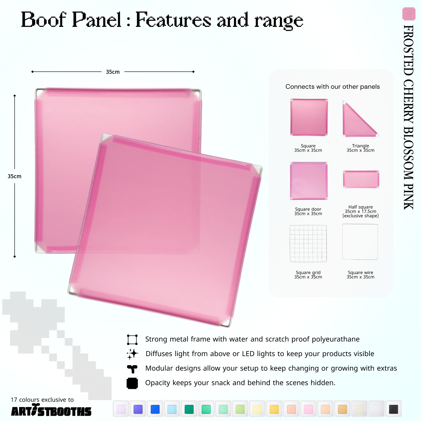 BOOF Medium - Modular cube Artist table setup