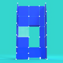 BOOF Gallery (Half) - Frosted Cobalt Blue - Artistbooths