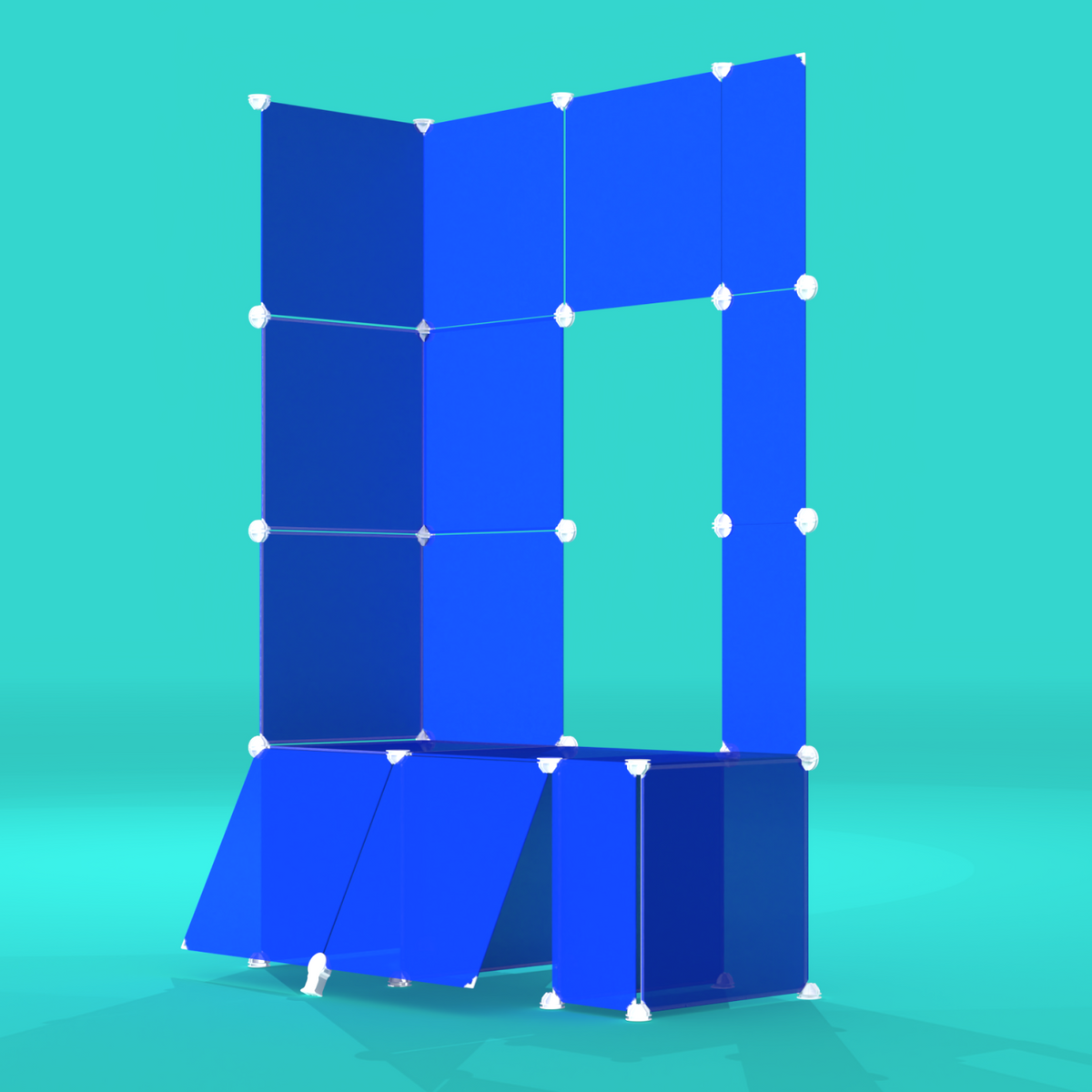 Frosted Cobalt Blue