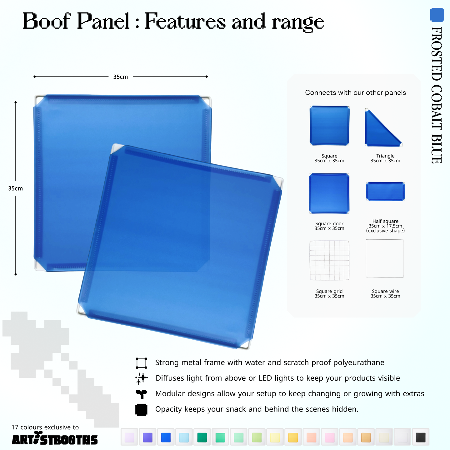 BOOF Medium - Modular cube Artist table setup
