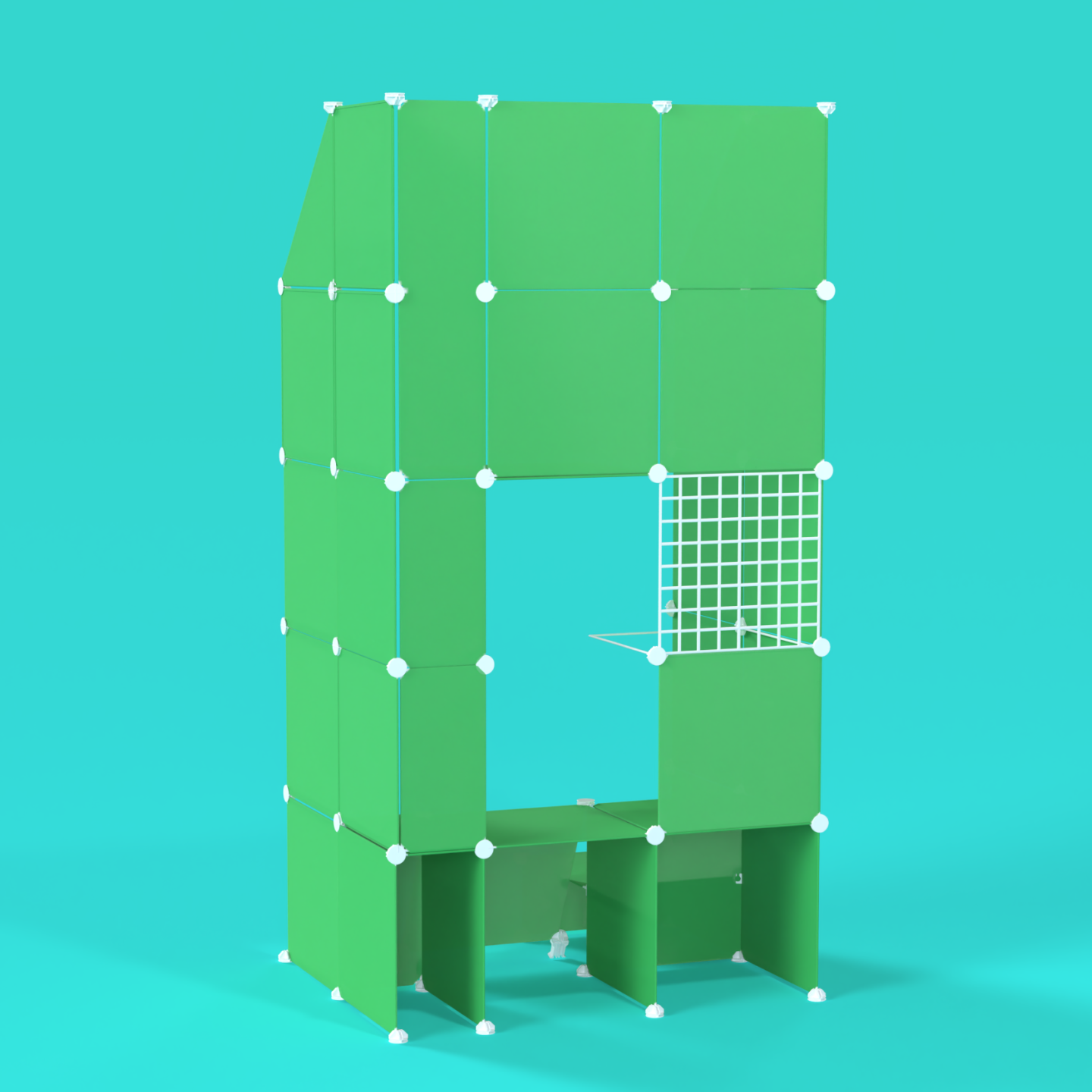BOOF Gallery (Half) - Frosted Emerald Green - Artistbooths
