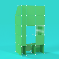 BOOF Gallery (Half) - Frosted Emerald Green - Artistbooths