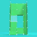 BOOF Gallery (Half) - Frosted Emerald Green - Artistbooths