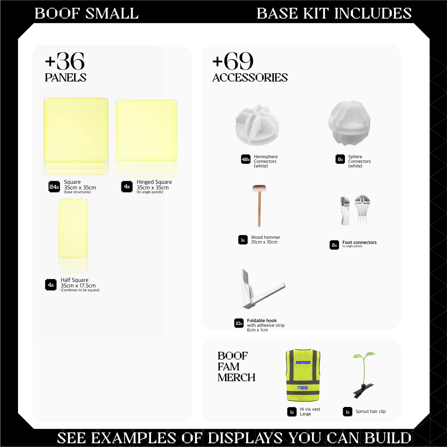 BOOF Small  - Modular cube Artist table setup
