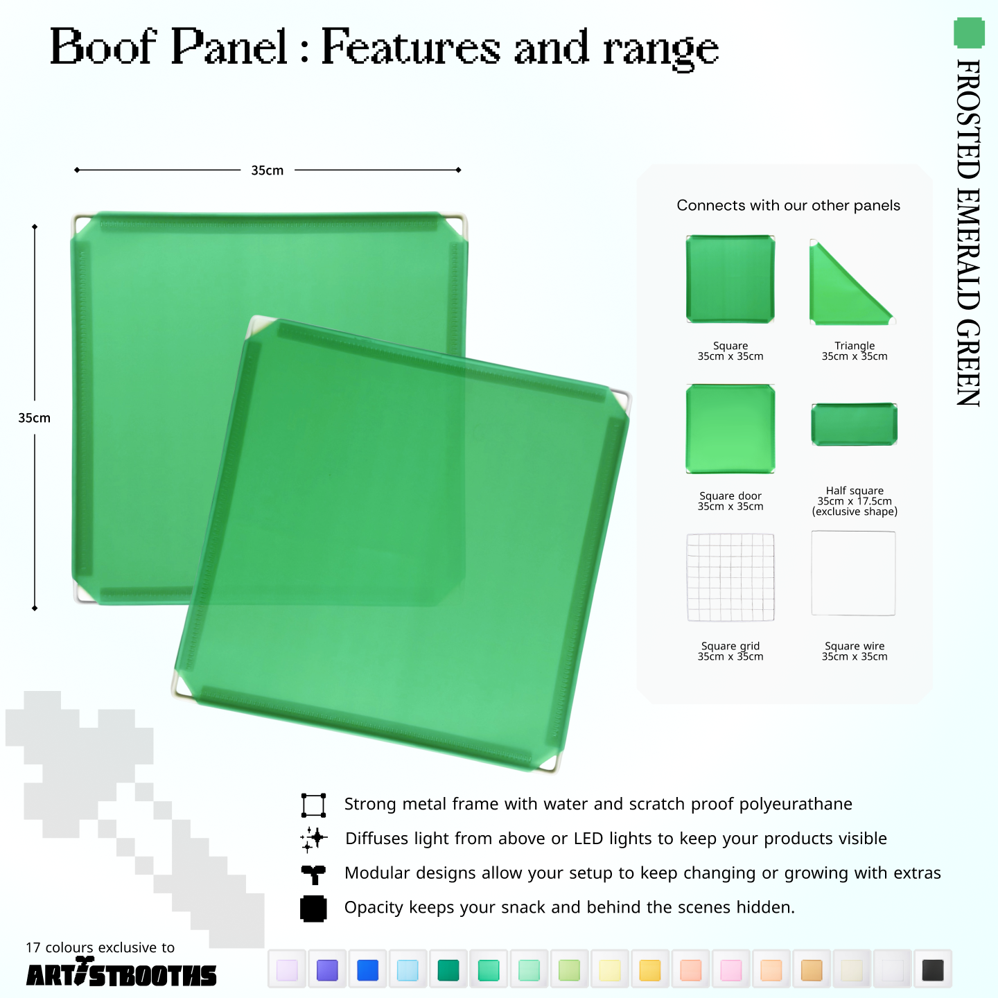 BOOF Medium - Modular cube Artist table setup