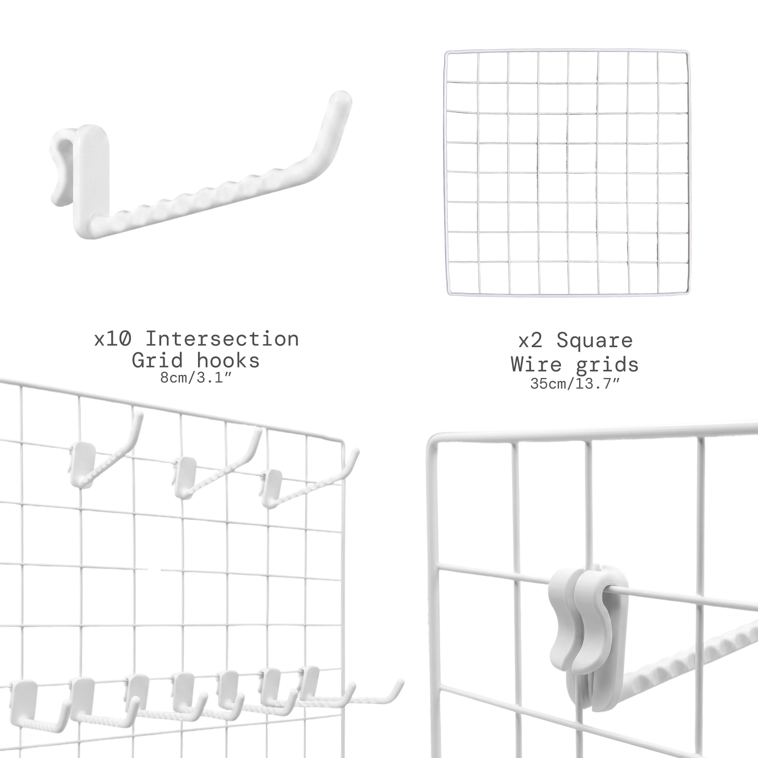 Square wire grid expansion pack (35 x 35 cm) product render