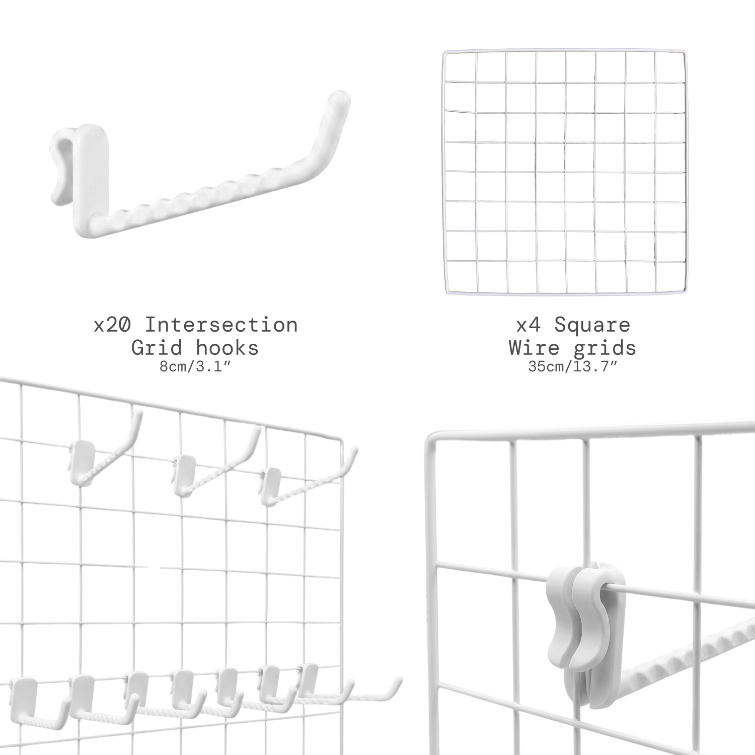 Square wire grid expansion pack (35 x 35 cm) product render