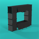 Professional exhibitor stand for handmade goods, optimized for mobile artist booths and professional displays at creative trade shows and conventions