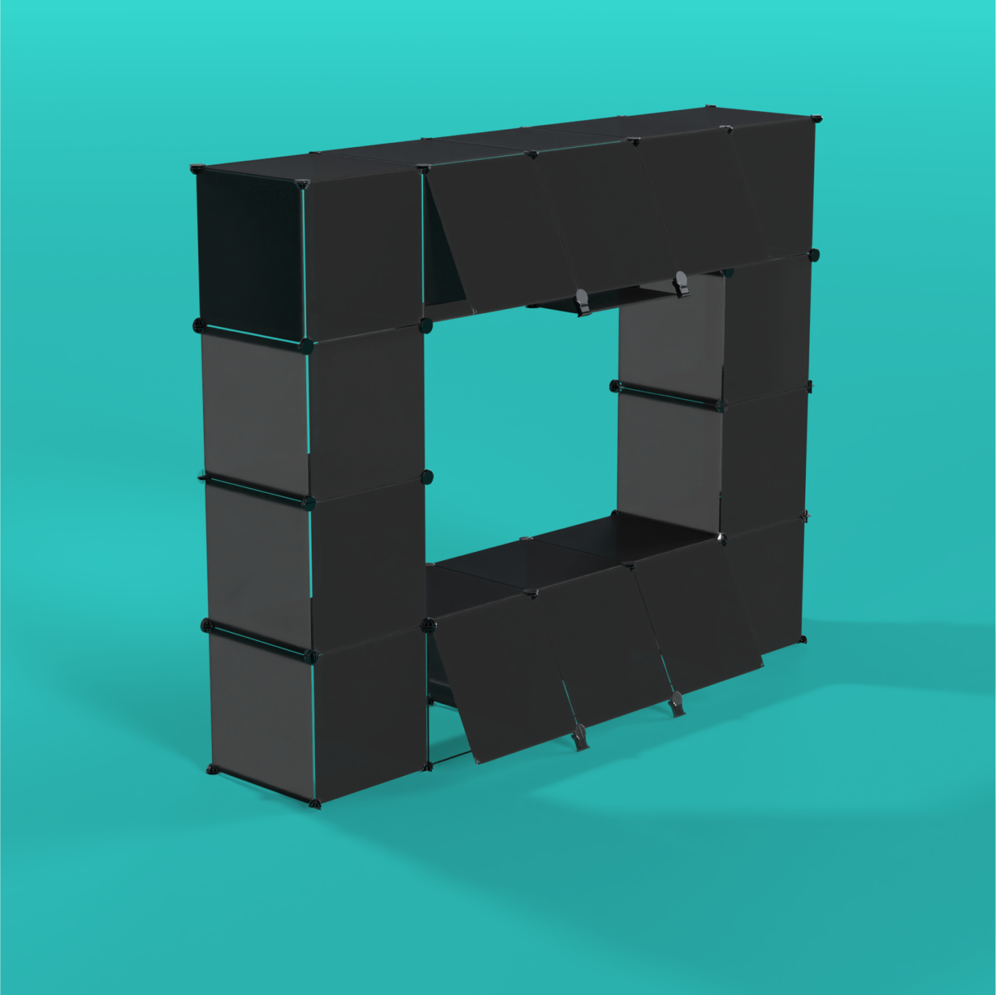 Professional exhibitor stand for handmade goods, optimized for mobile artist booths and professional displays at creative trade shows and conventions