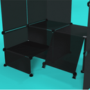 BOOF Gallery (Half) - Frosted Fully Black - Artistbooths