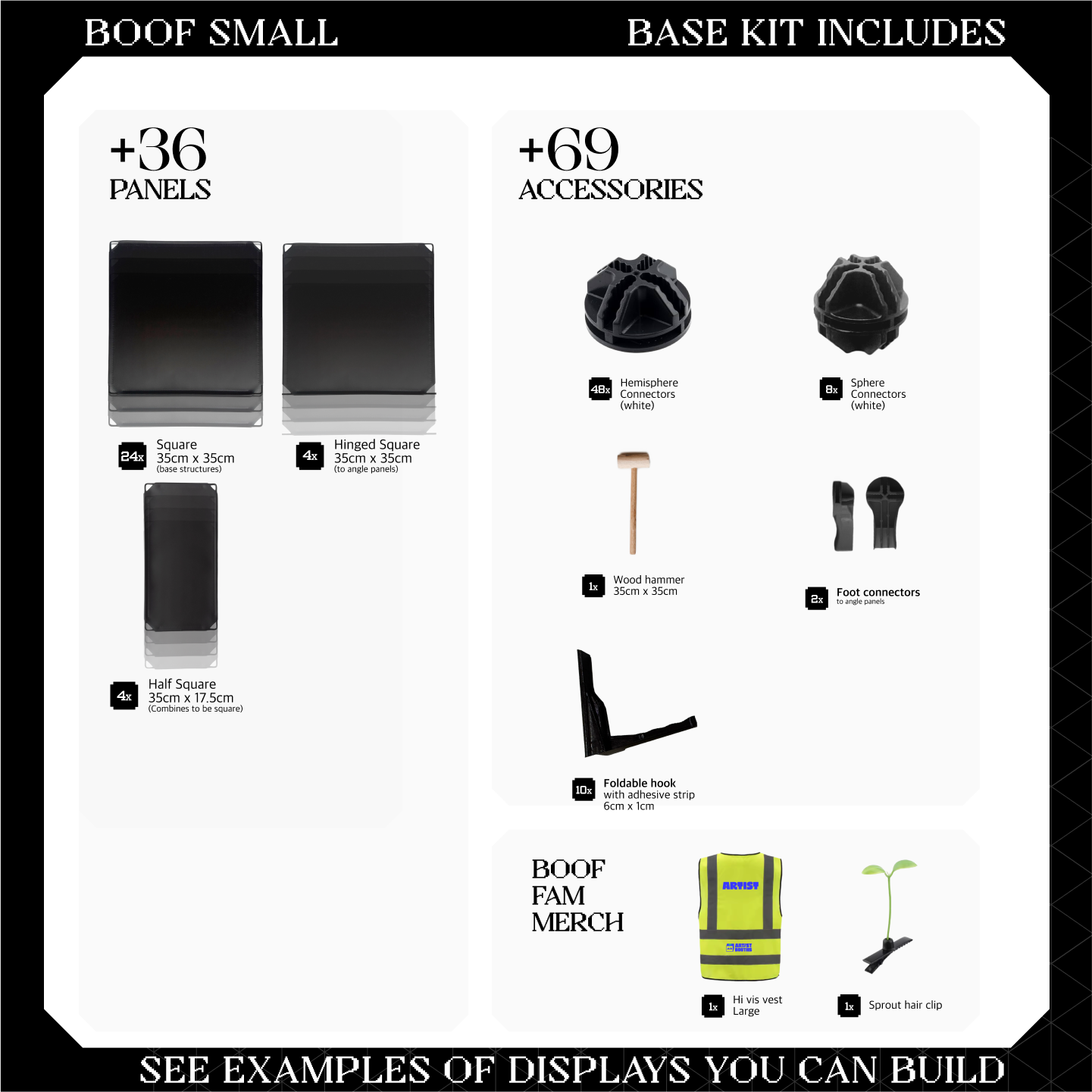 BOOF Small  - Modular cube Artist table setup