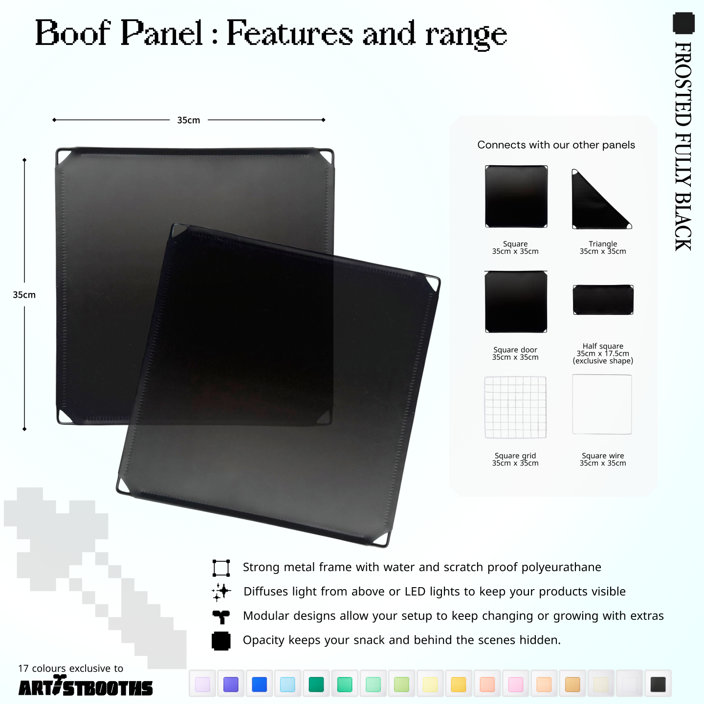 BOOF Medium - Modular cube Artist table setup