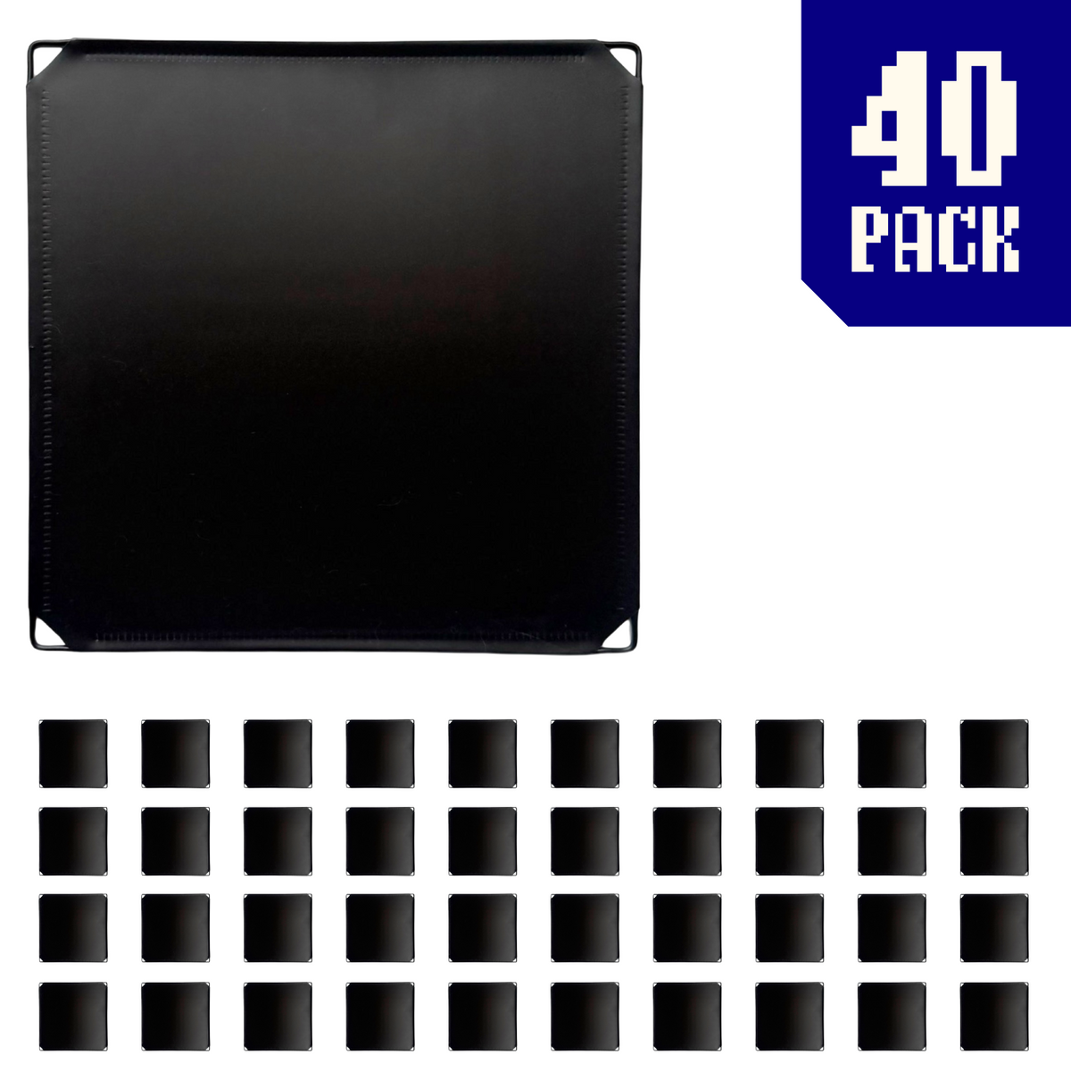 Frosted Fully Black / 40-pack