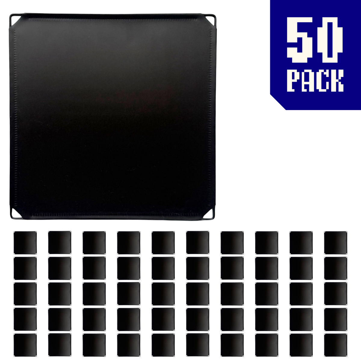 Frosted Fully Black / 50-pack
