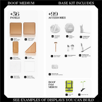BOOF Medium - Modular cube Artist table setup