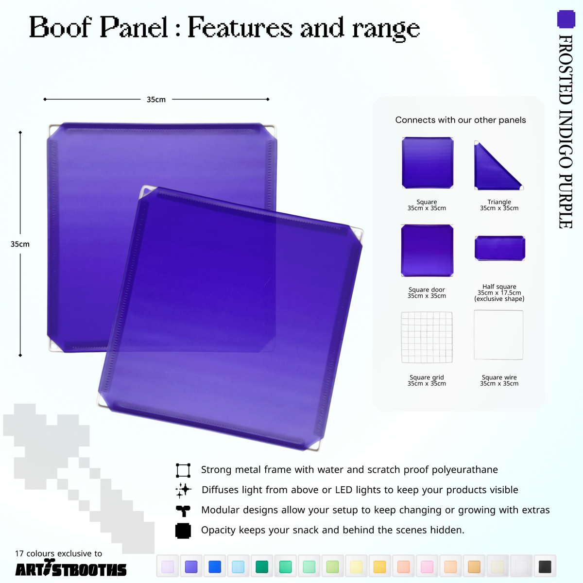 Frosted Indigo Purple (PMS 2098 C)