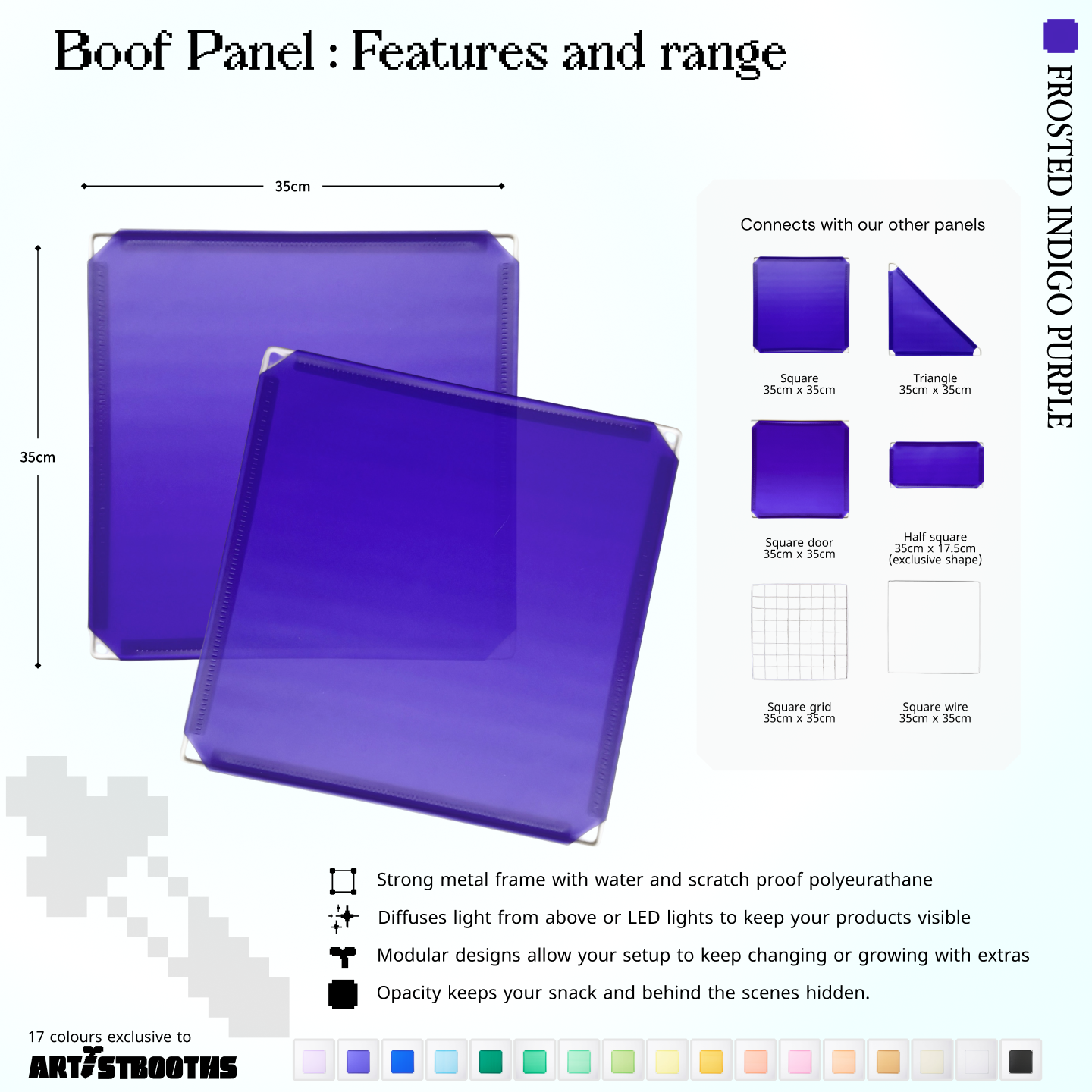 BOOF Medium - Modular cube Artist table setup